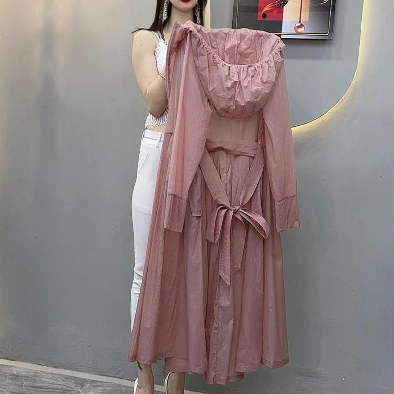 防晒衣大码外套女夏季中长款2024新款长袖韩版大码薄款冰丝防晒衫