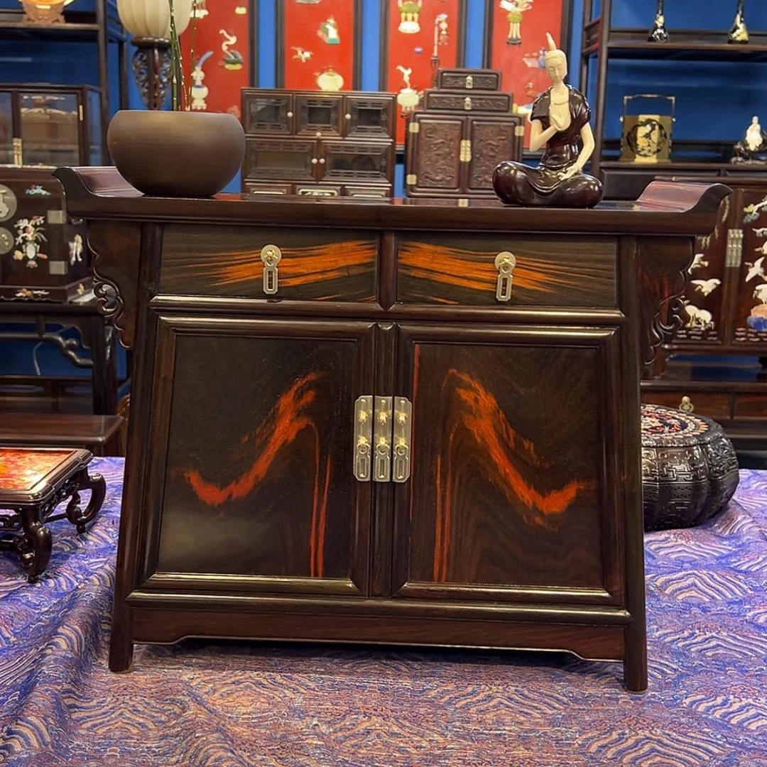 【闪购商品】红酸枝木类成套家具二联橱