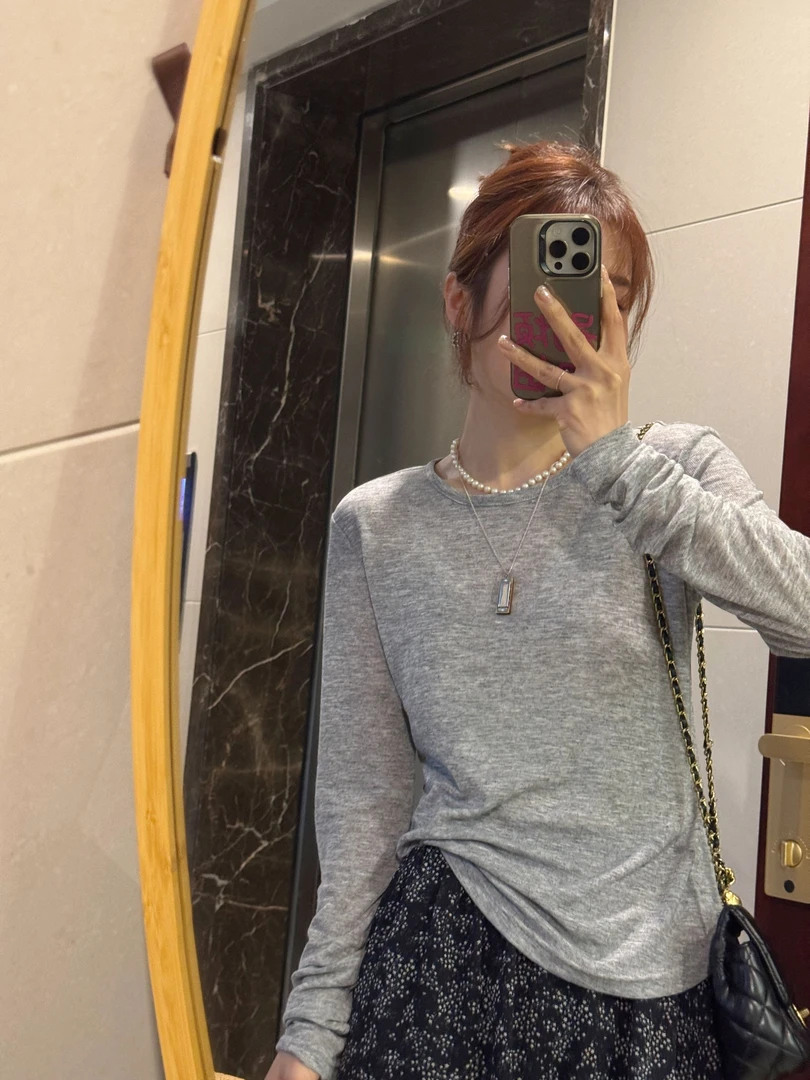 【NO退NO换】春款长袖打底随型显瘦打底衫百搭