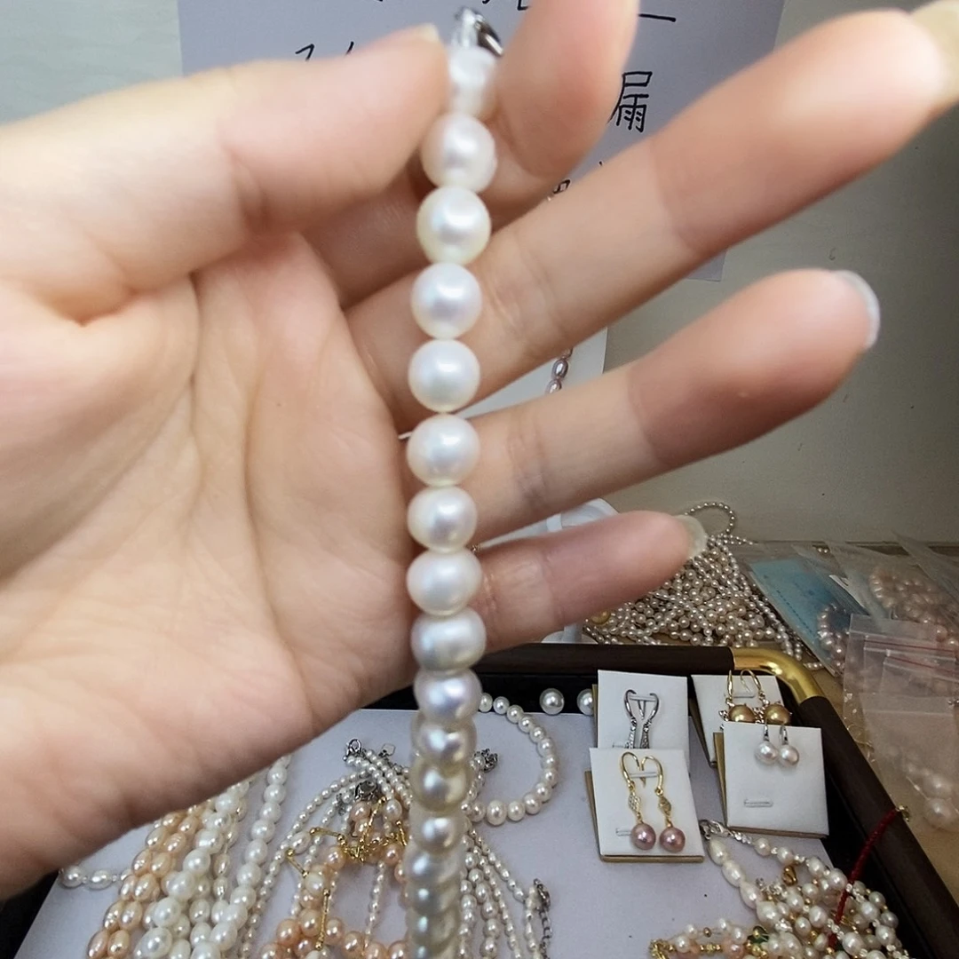 淡水珍珠手链合金