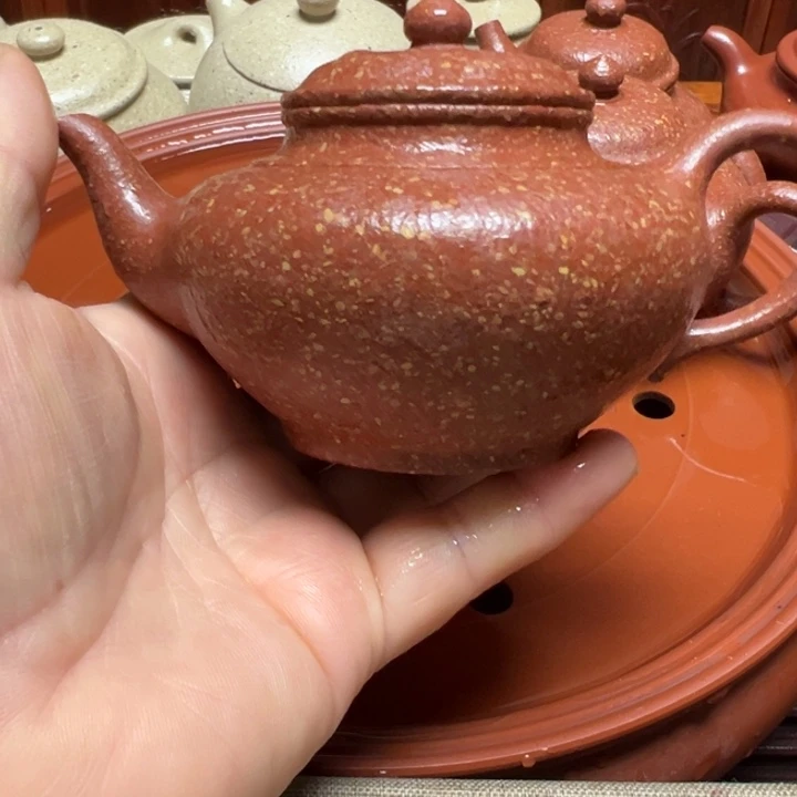 紫砂茶壶美**堂宜兴原矿龙血砂