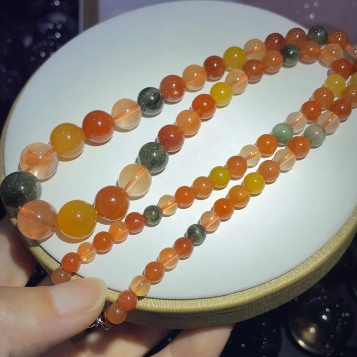 水晶珠宝半成品未镶嵌彩兔毛塔链