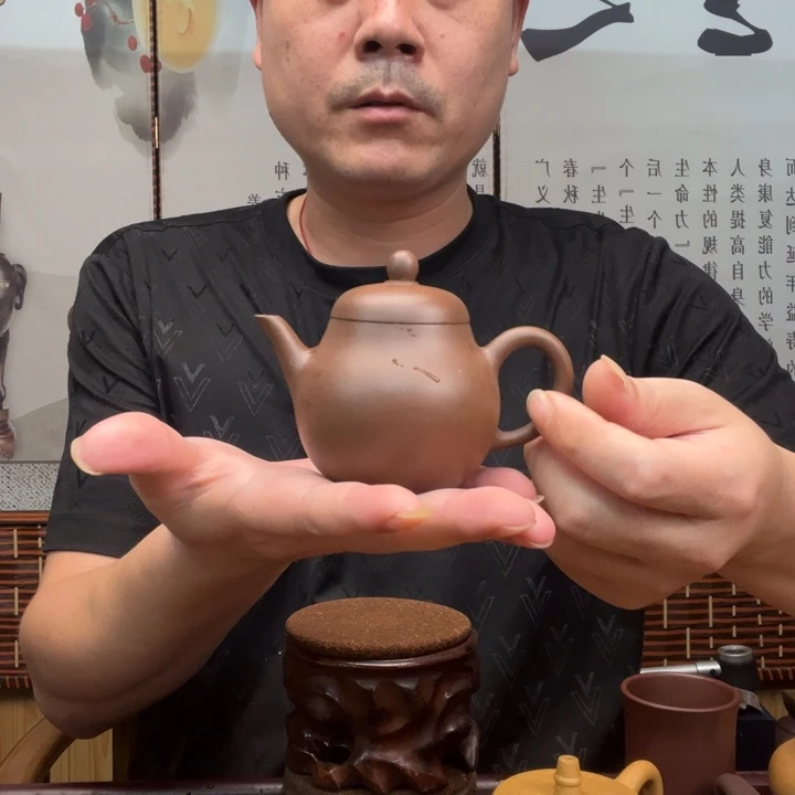 茶壶紫砂原矿紫泥全手工高梨160毫升