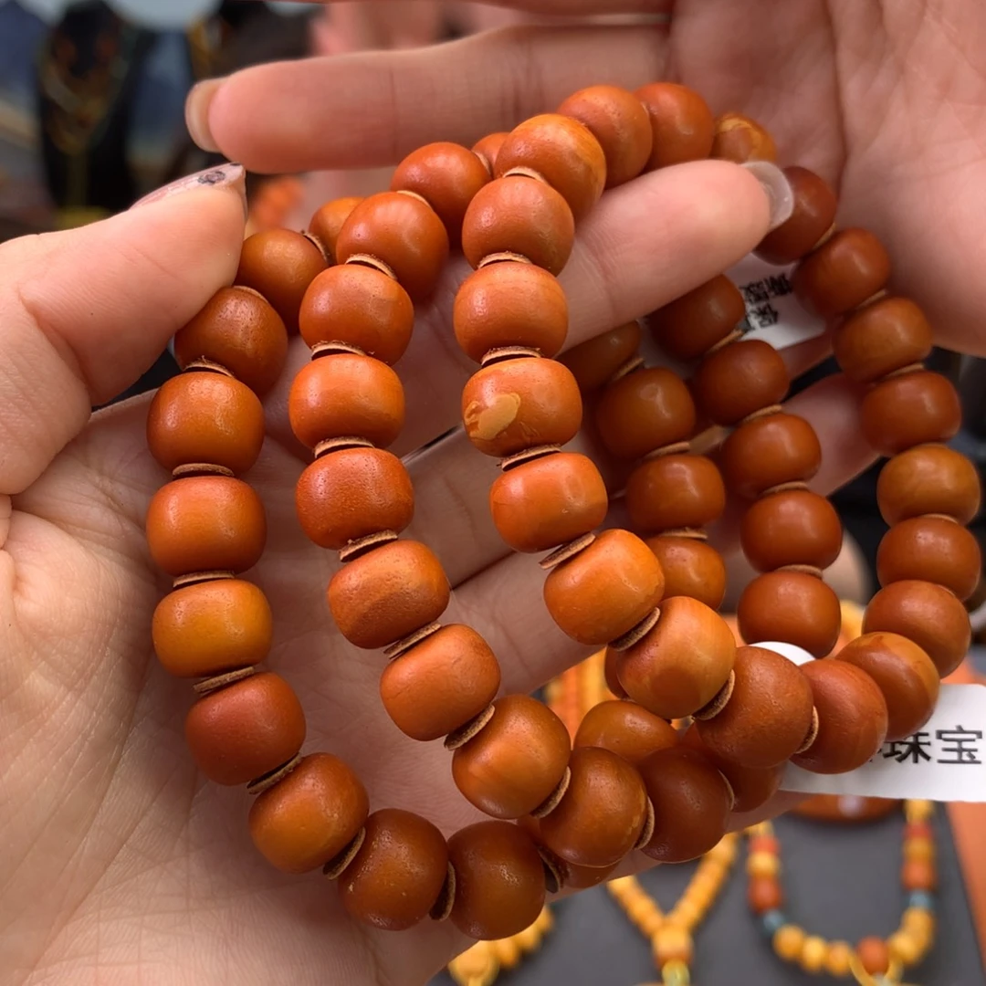 蜜蜡手串未镶嵌多样性发一