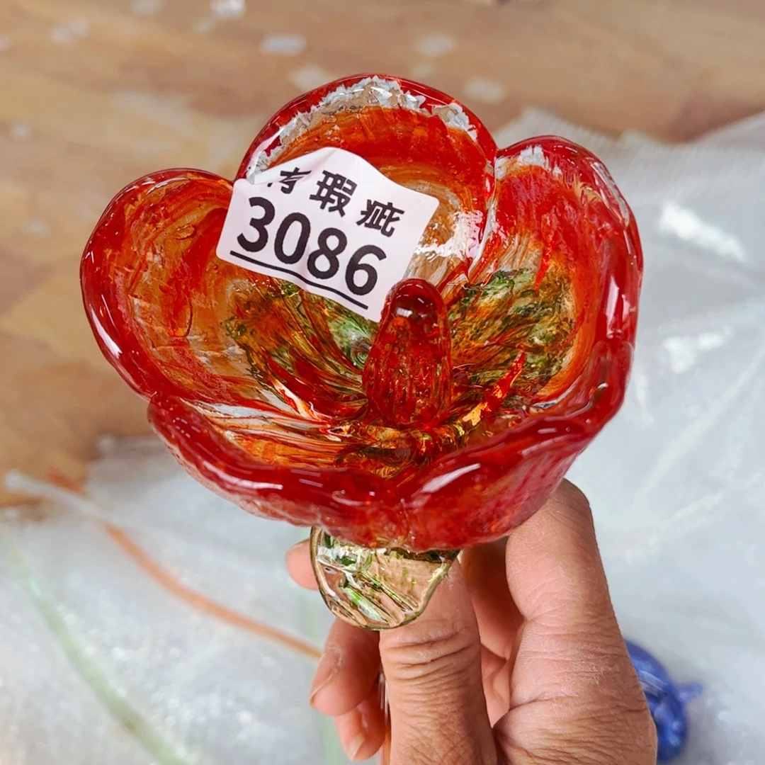 琉璃3086瑕 花瓶家悦美居长40