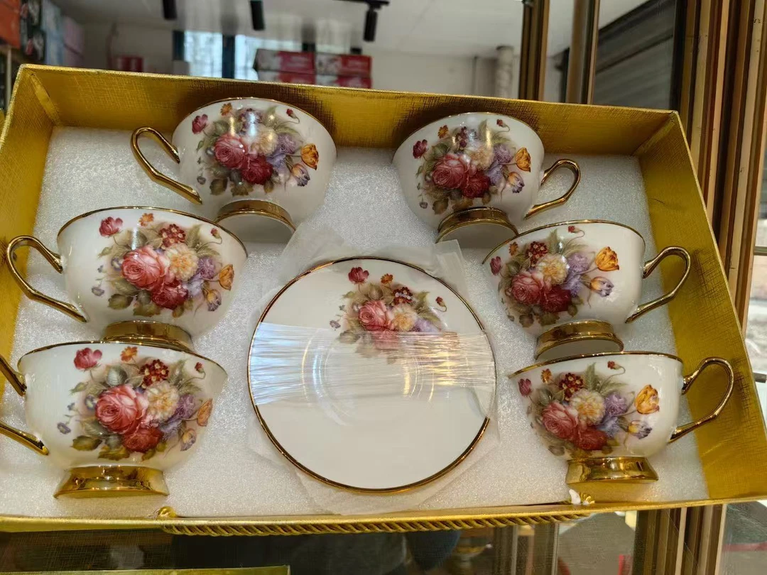 咖啡杯套装英式下午茶杯子红茶欧式茶具杯家用水杯具优雅包邮