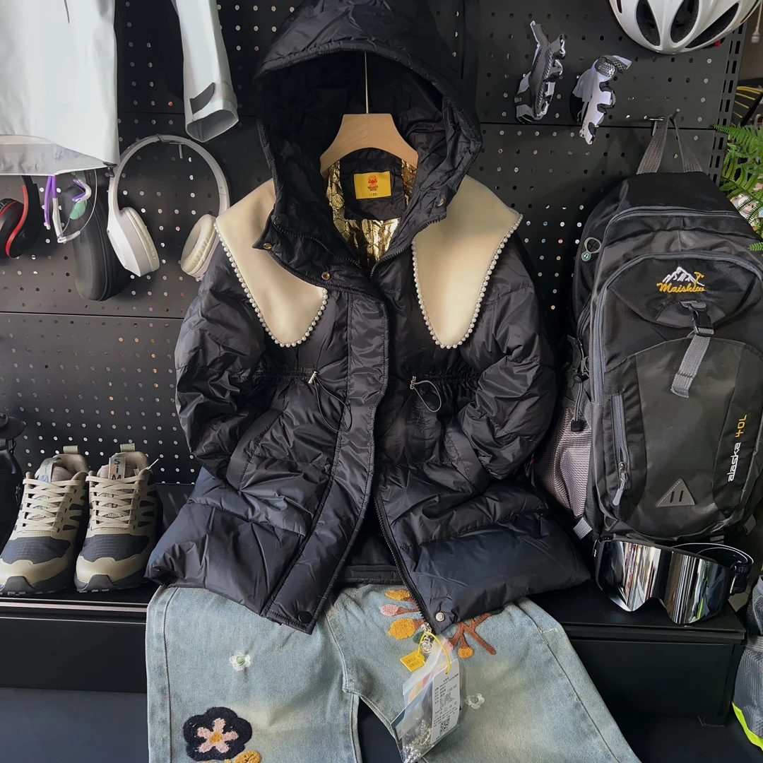 GK861儿童90白鸭绒羽绒服2025冬季女童加长加厚保暖外套