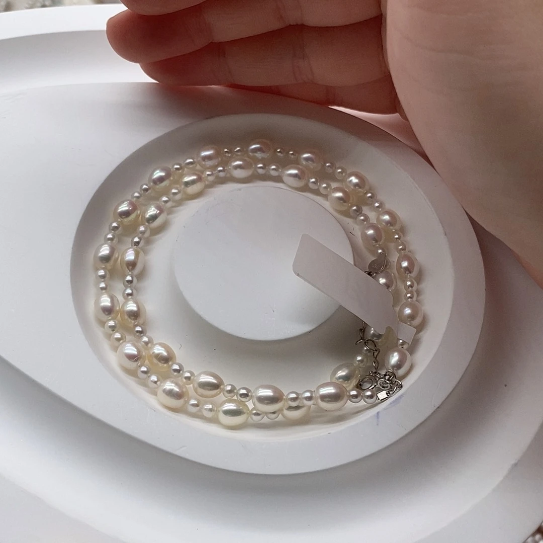 淡水珍珠手绳银S925镶嵌