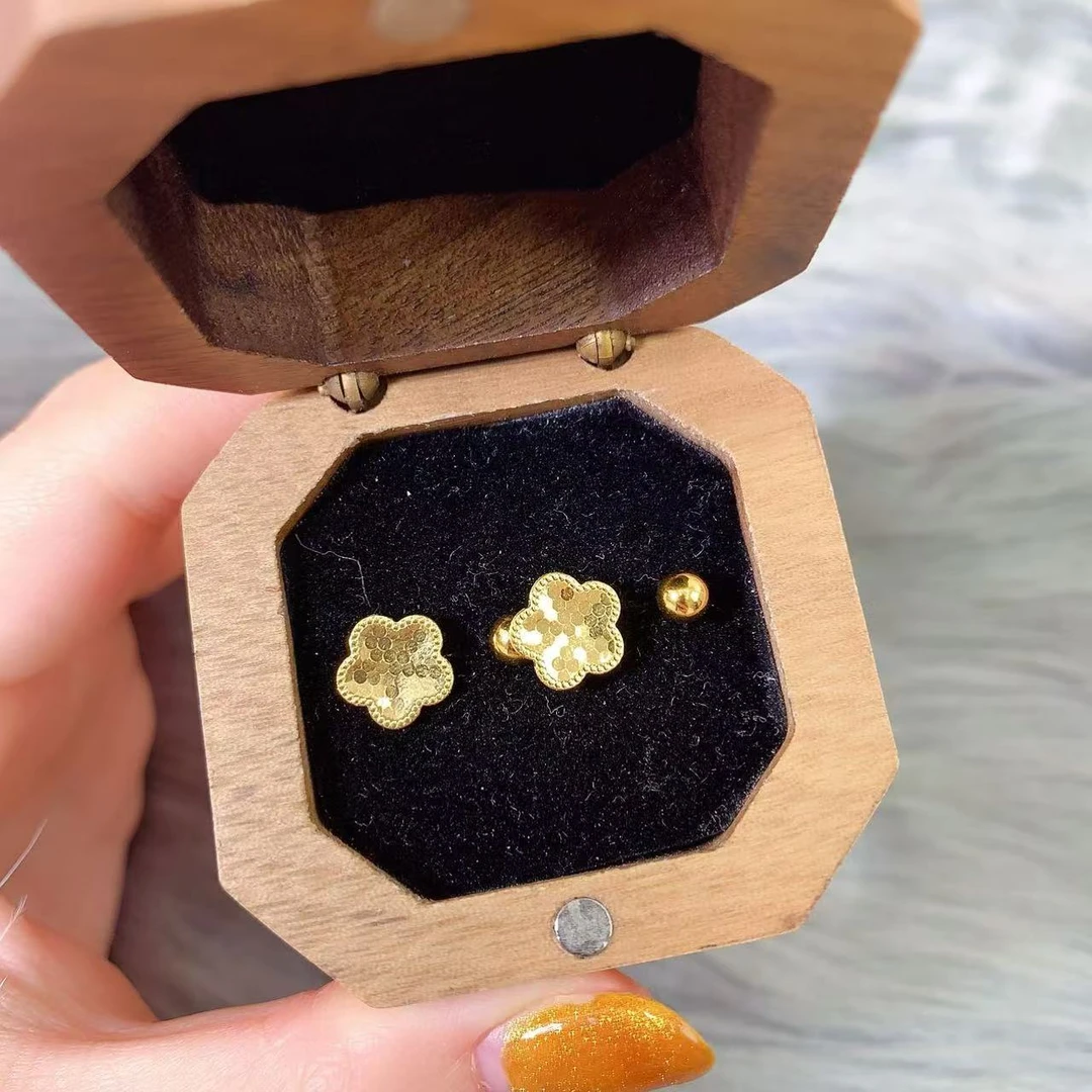 【伟新源】足金999 5G工艺 U型花花2.66克