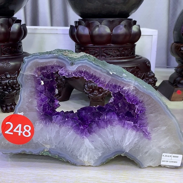 紫晶大型摆件（非配饰）未镶嵌几***?蛋