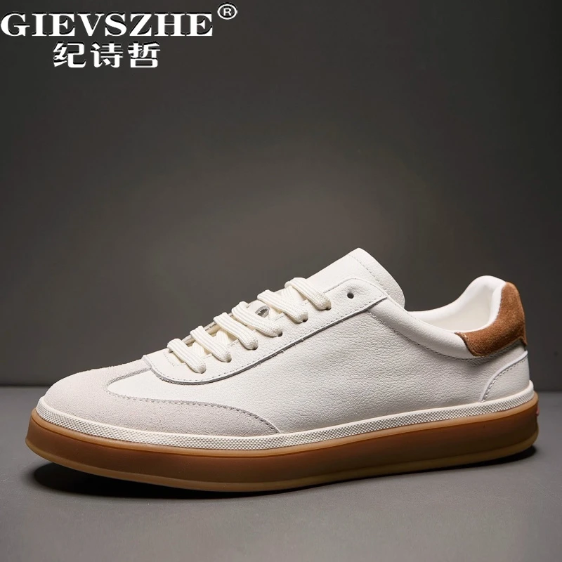 纪诗哲男鞋百搭透气轻便运动鞋子男款时尚轻奢休闲鞋潮流简约板鞋