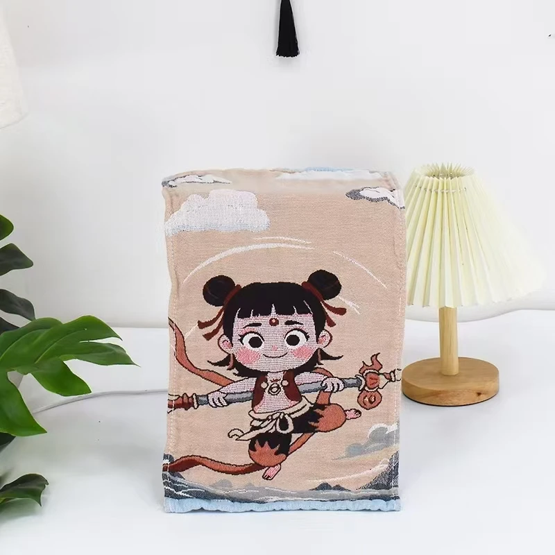 【三条装】外贸全棉小毛巾三太子系列25x50纯棉纱布童巾A类吸水面巾