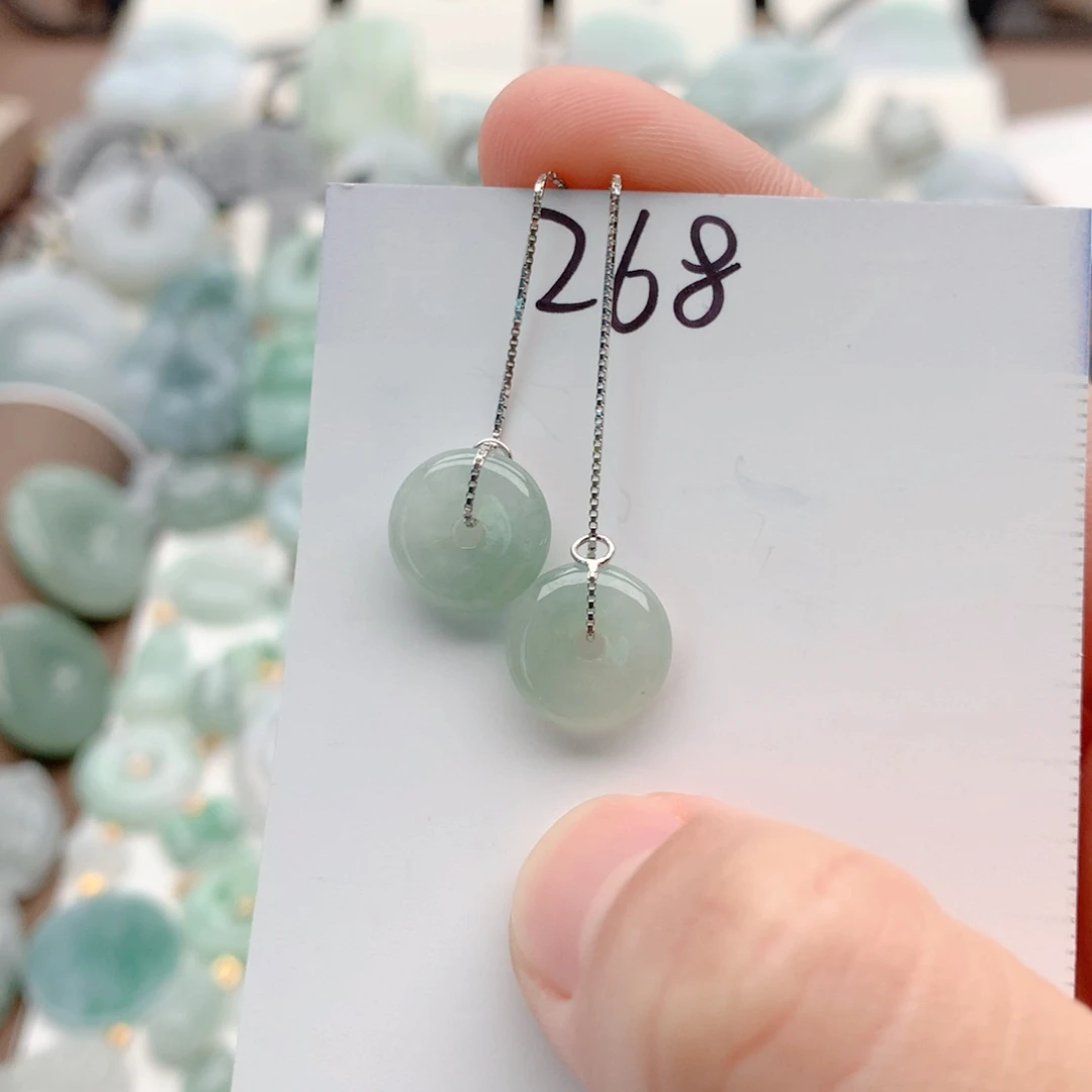 翡翠银S925镶嵌颈饰吊坠