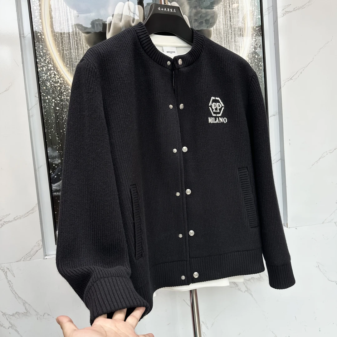 阔【PP外套】新款潮流秋冬季夹克外套男士休闲黑色百搭轻奢时尚8311