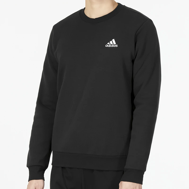 阿迪达斯男装秋冬新款休闲运动服加绒保暖圆领卫衣套头衫 GV5295