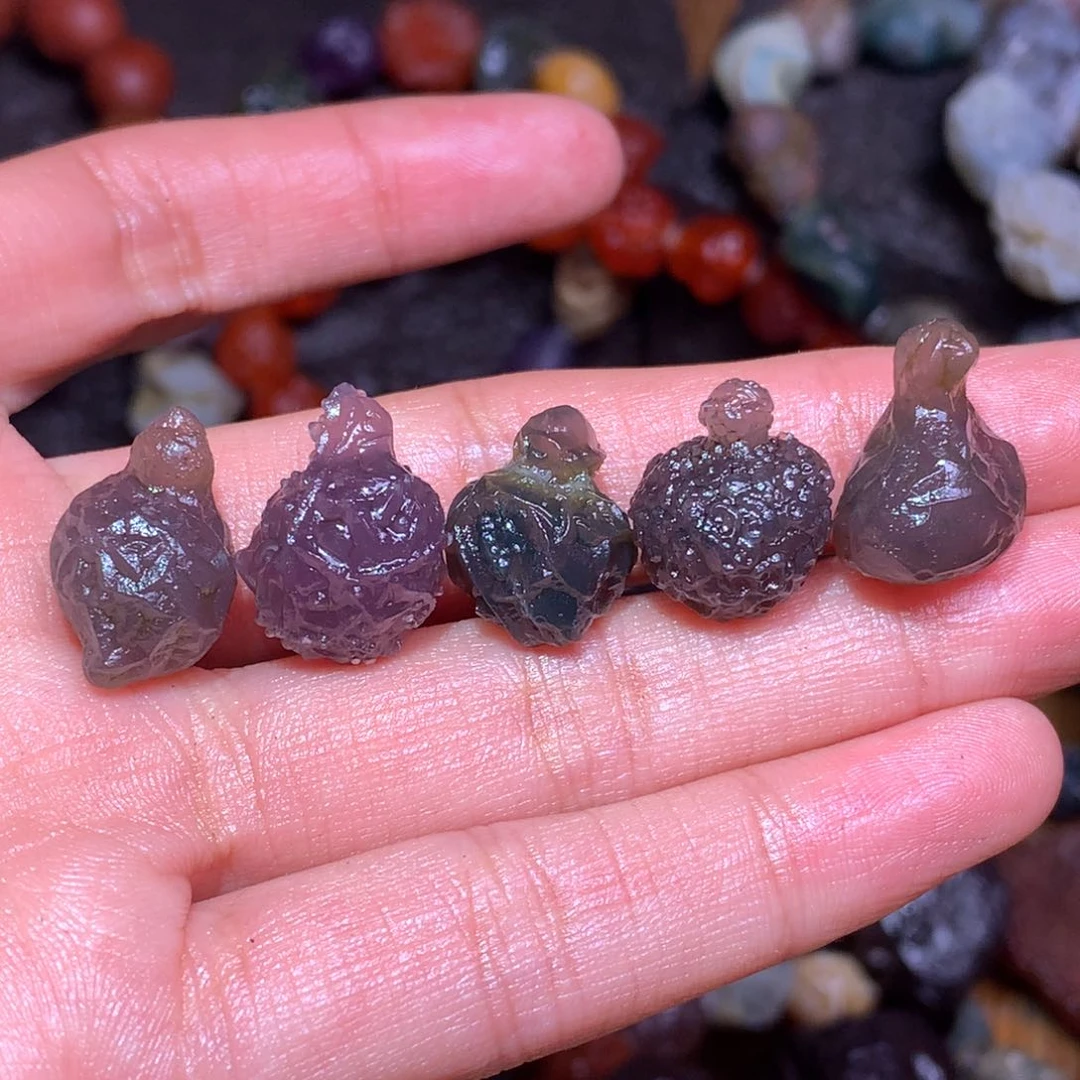 未镶嵌玛瑙/玉髓珠宝半成品