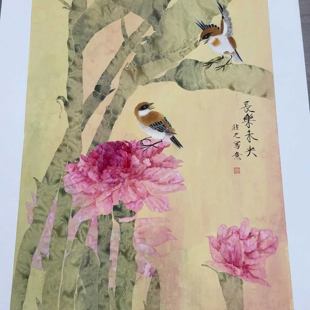 国画国画作品山水花鸟