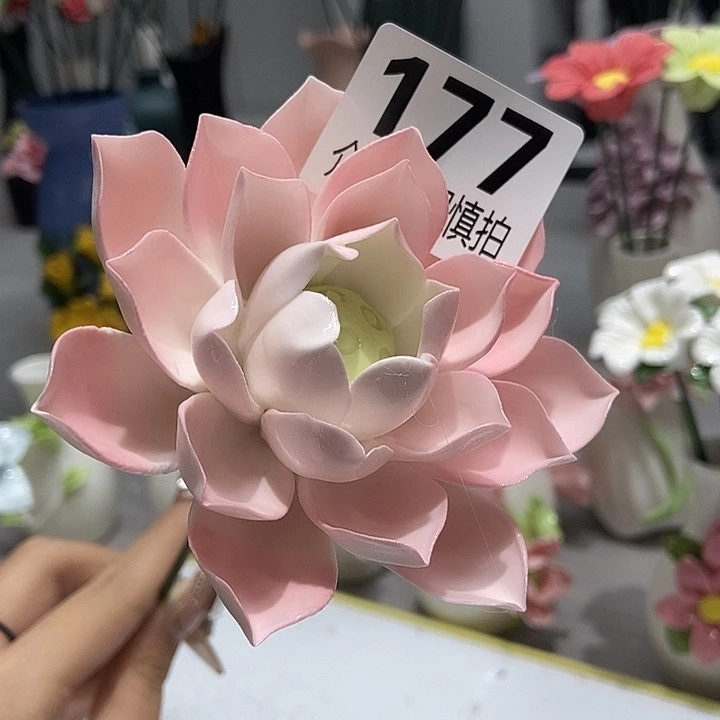 陶瓷纯手工捏花设计