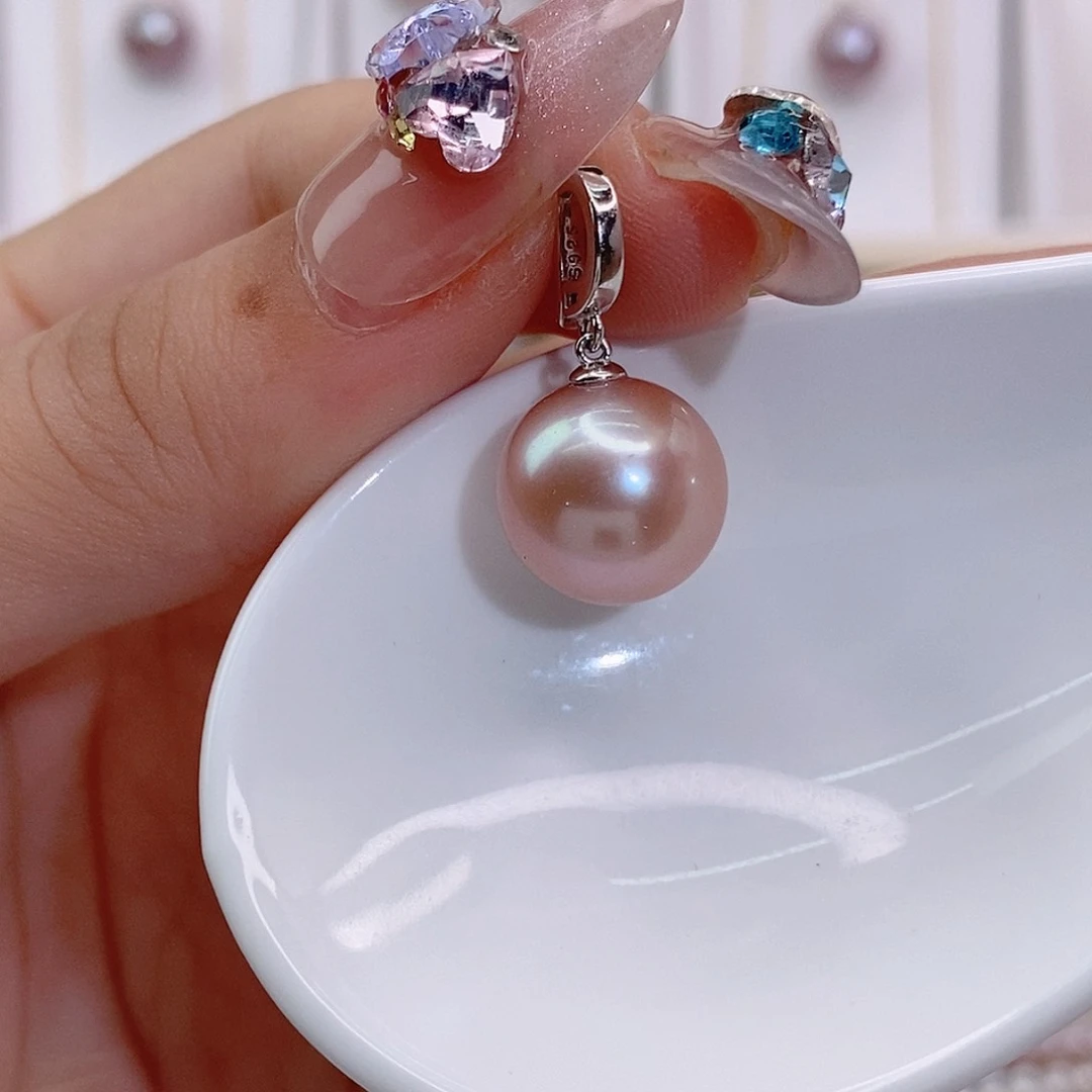 淡水珍珠银S925镶嵌颈饰