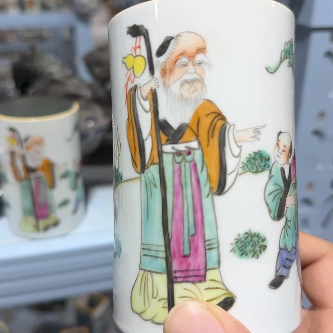 瓷片摆件手绘瓷器处理