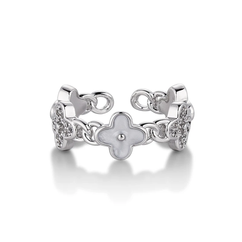 钛钢锆石耳饰 8236-高版精选设计感精致原版饰品