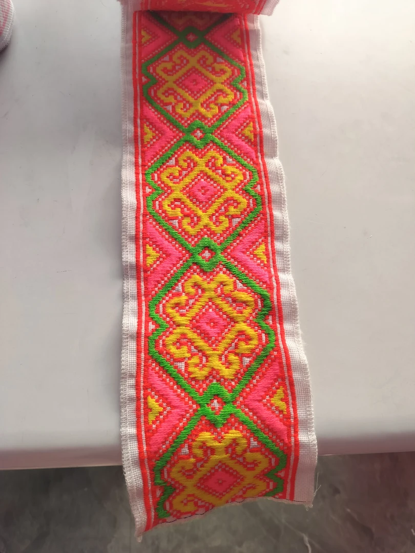 串花刺绣花边民族风花边辅料需要自己绣配线