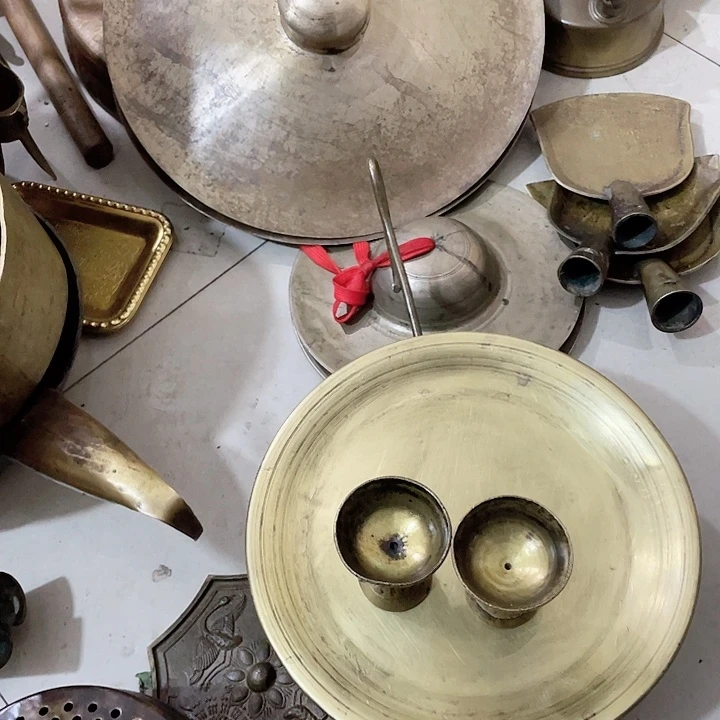 老式铜古朴典雅风格一对