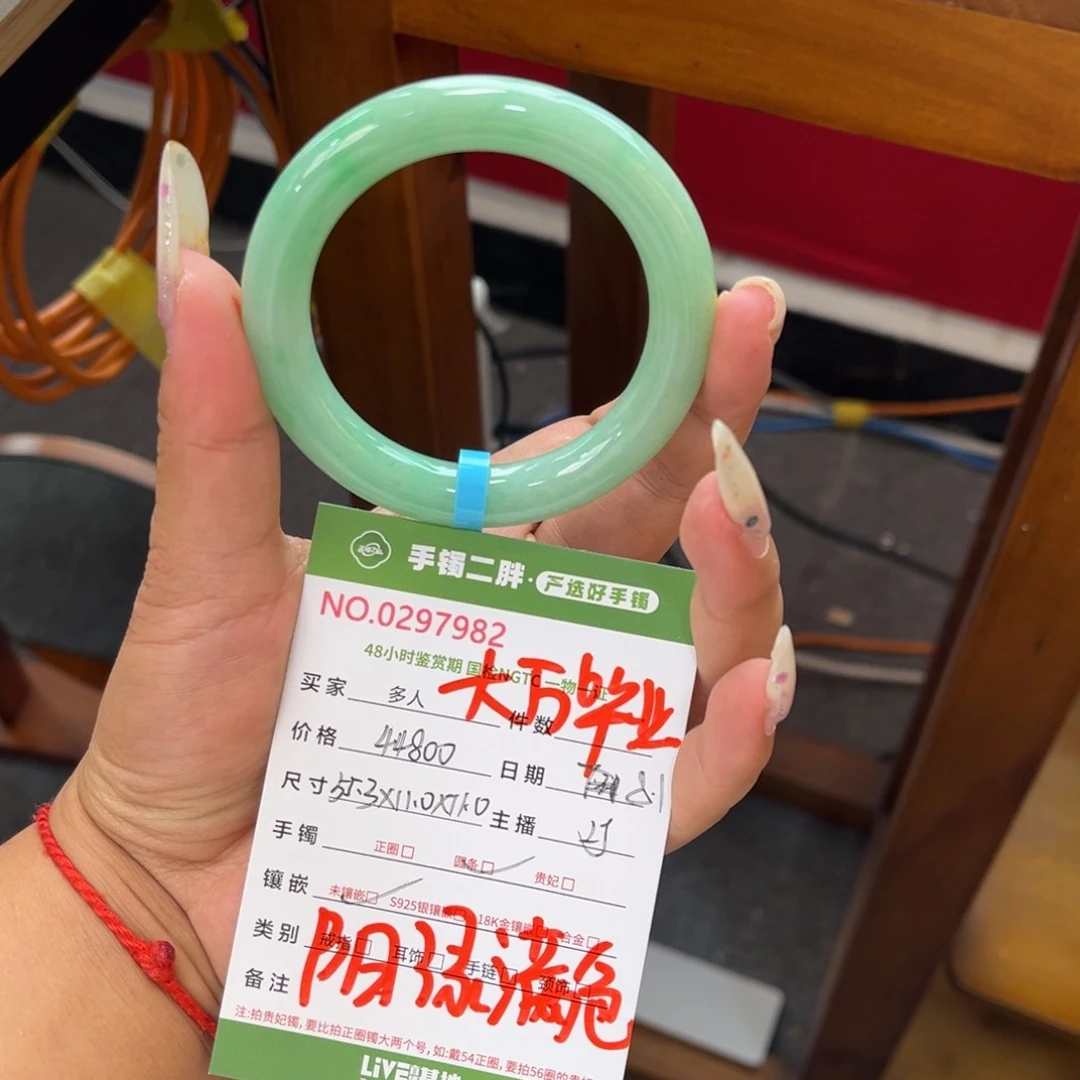 翡翠手镯（圆镯）未镶嵌多人
