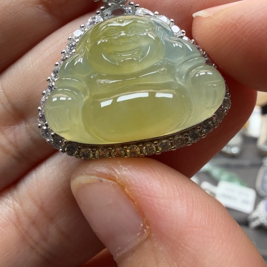 翡翠银S925镶嵌戒指8059