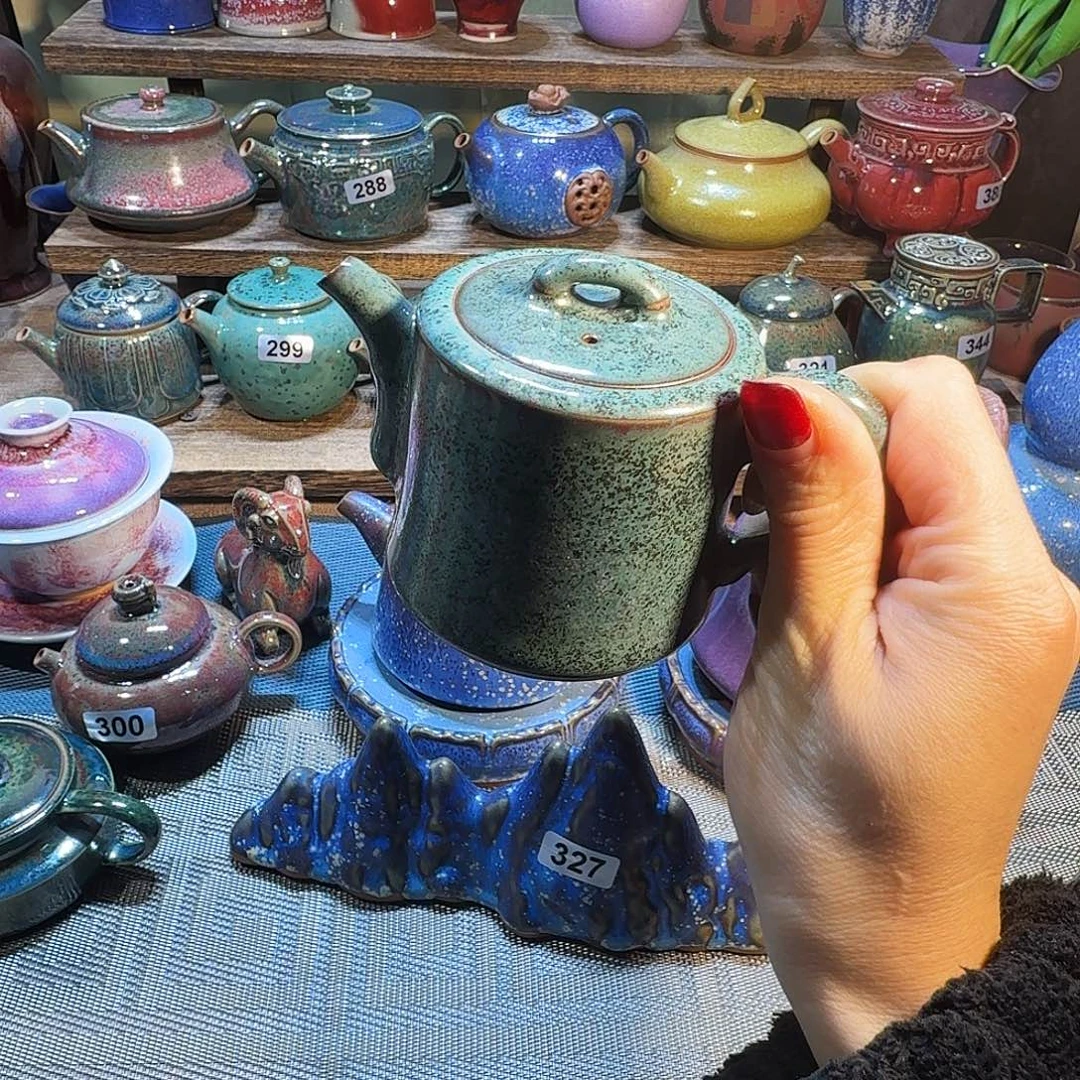 茗欣钧窑高温钧瓷微瑕