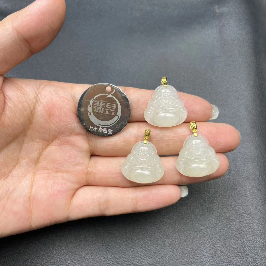 翡昱-B1-23226-和田玉吊坠S925银扣/约20*19*6*/-多样性发其一C