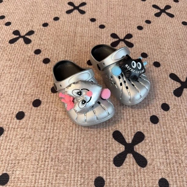 现MZ.儿童夏季新款立体玩偶可爱洞洞鞋两穿拖鞋1731