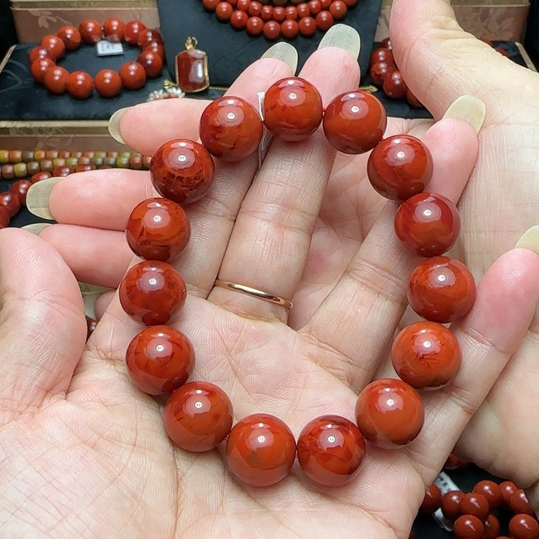 阿***耀南红玛瑙未镶嵌手串