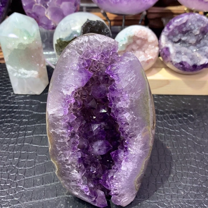 乐***乐紫晶未镶嵌珠宝半成品大漏不退