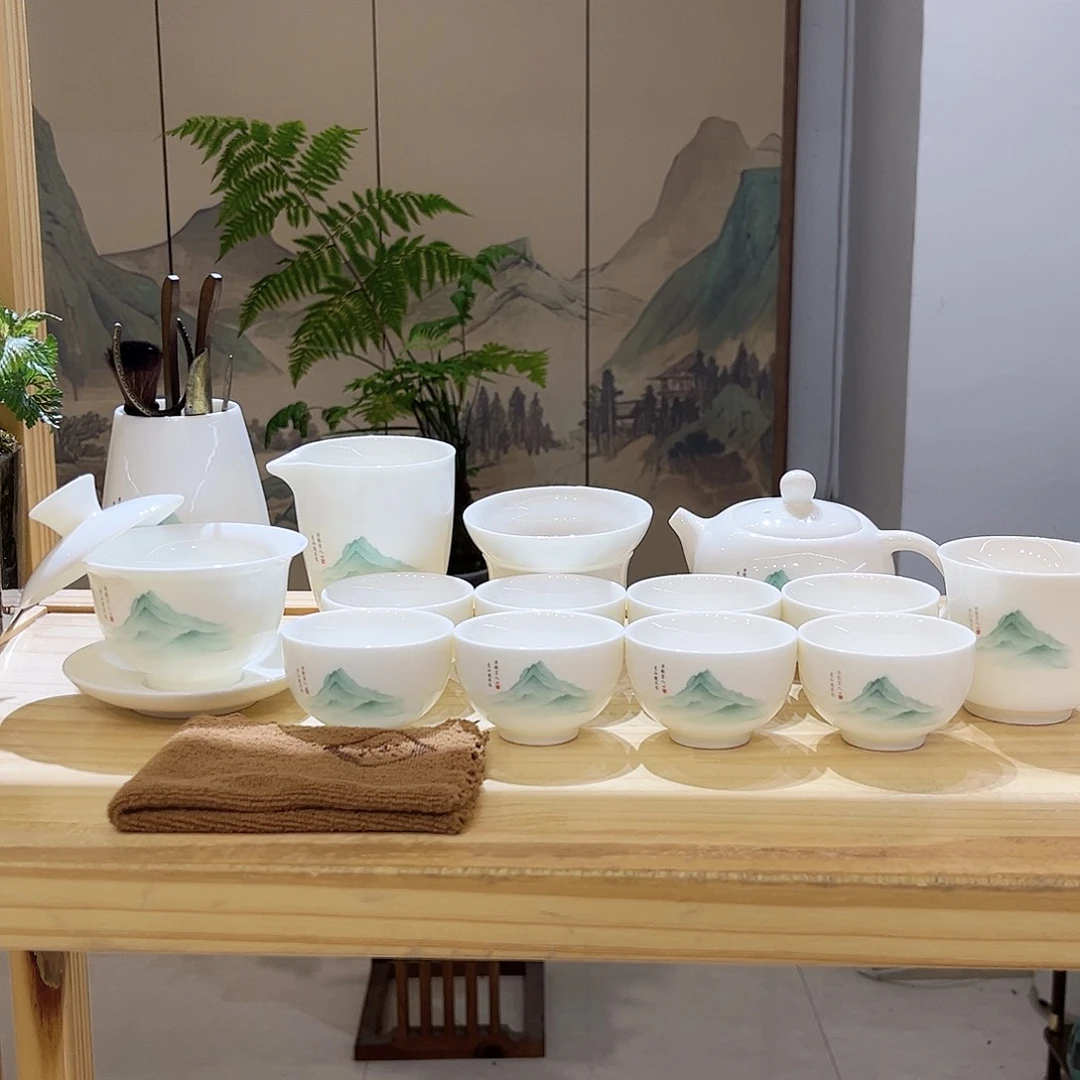 【都彩】又见青山羊脂玉瓷21头