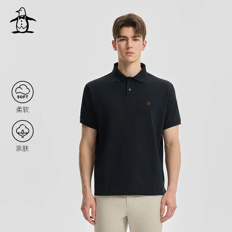 【吉野polo】万星威高尔夫男士夏季翻领商务POLO衫短袖凉感T恤