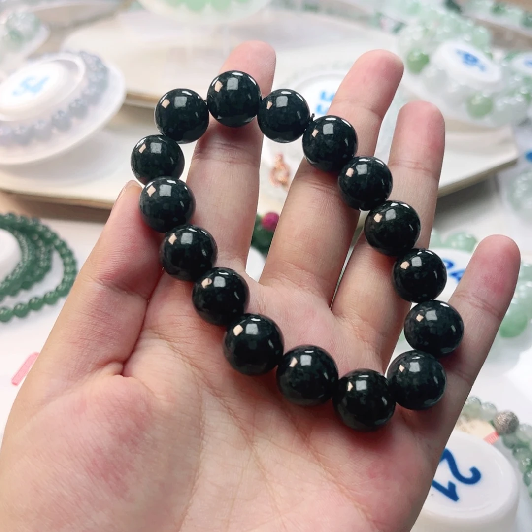 未镶嵌手链翡翠珠串