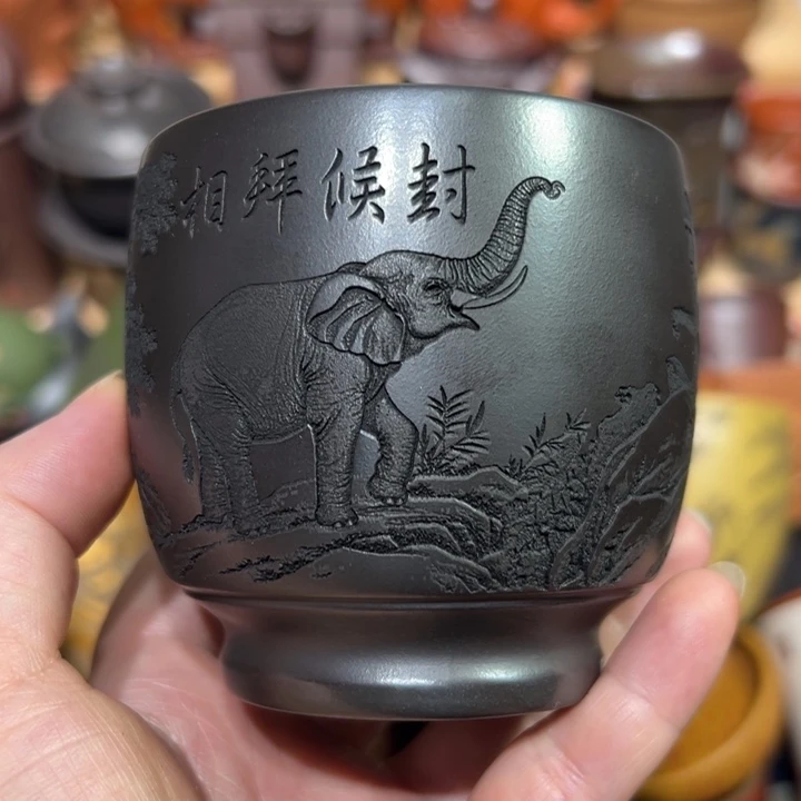 茶杯紫砂宜兴紫砂主人杯