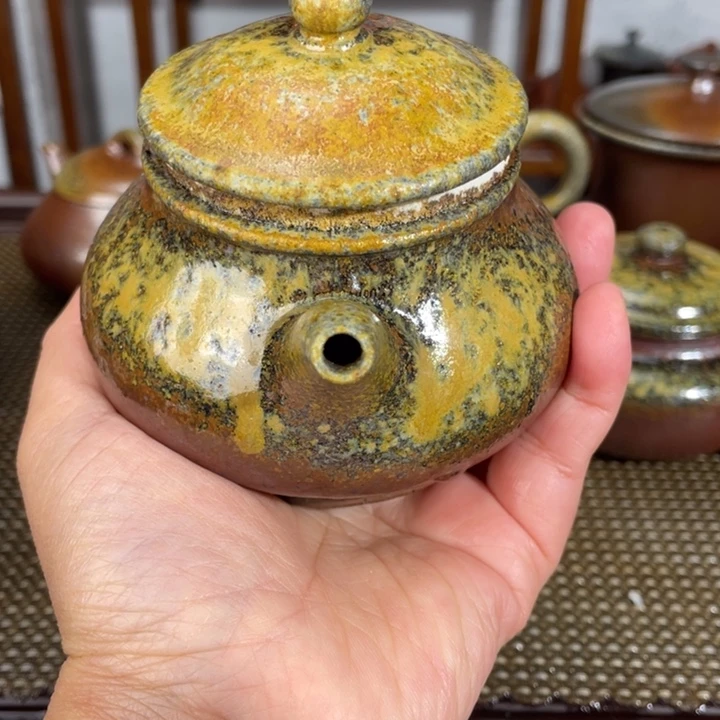 ****e茶壶紫砂柴烧 潘壶