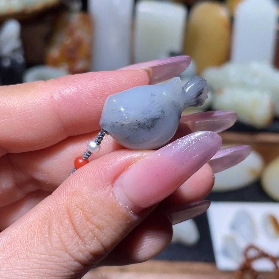 星***阔颈饰未镶嵌和田玉（碧玉）