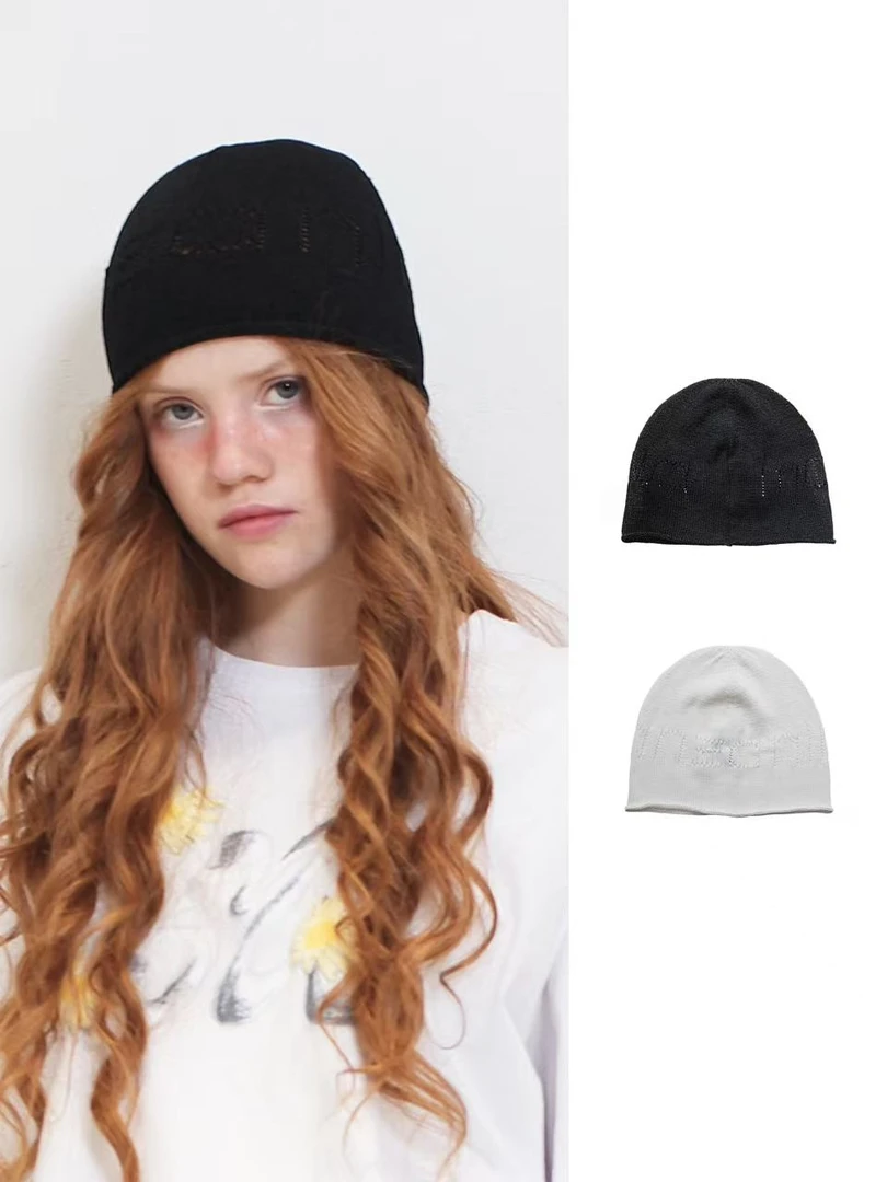 【MANZANILLA】25秋冬JMZ25SS020114 设计师镂空字母纸纱帽