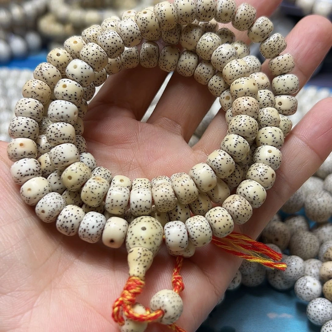 吊坠星月菩提精品高密脱脂星月菩提微氧化长串7x9桶 意禅