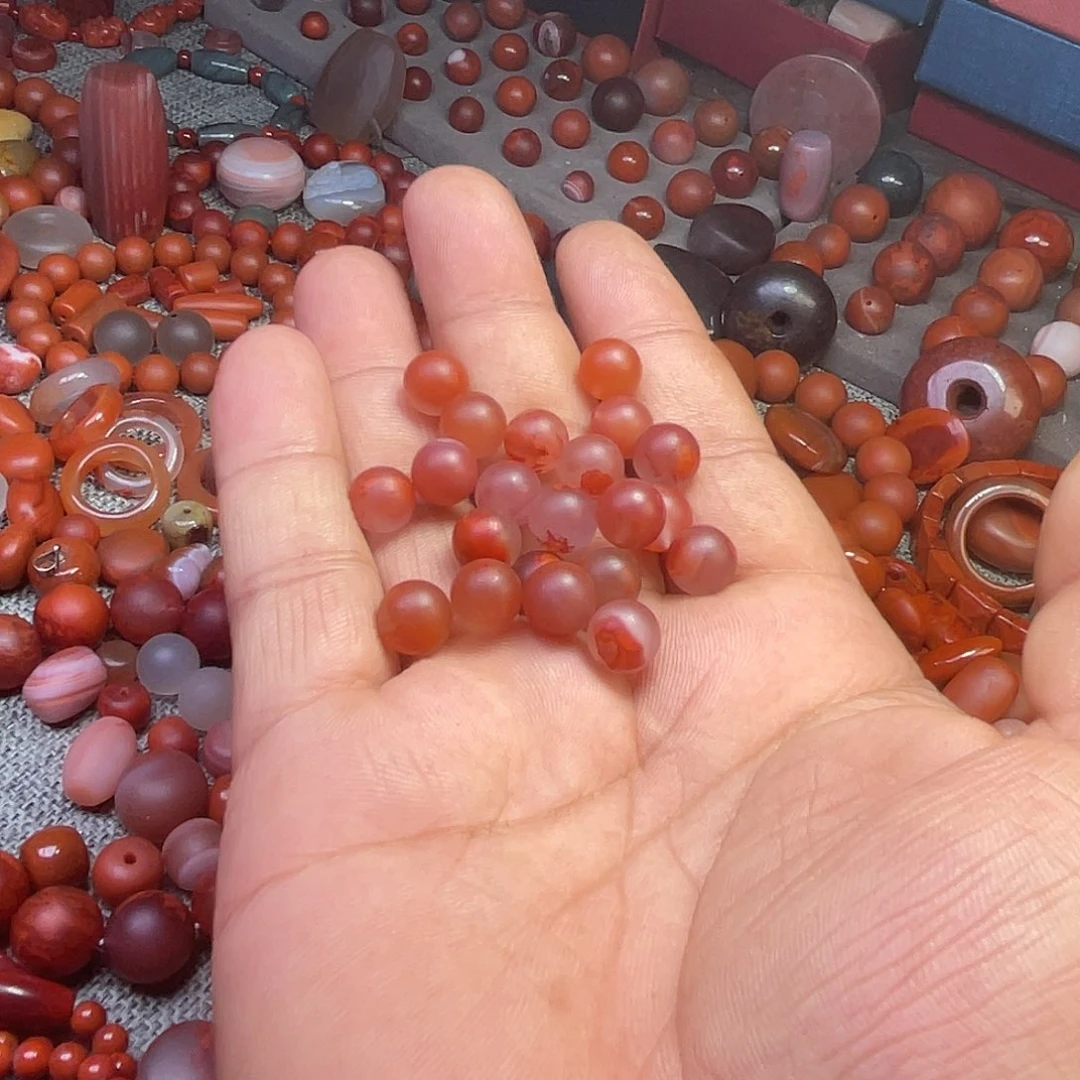 福***星南红玛瑙未镶嵌珠子