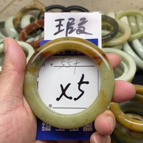 未镶嵌蛇纹石玉手镯