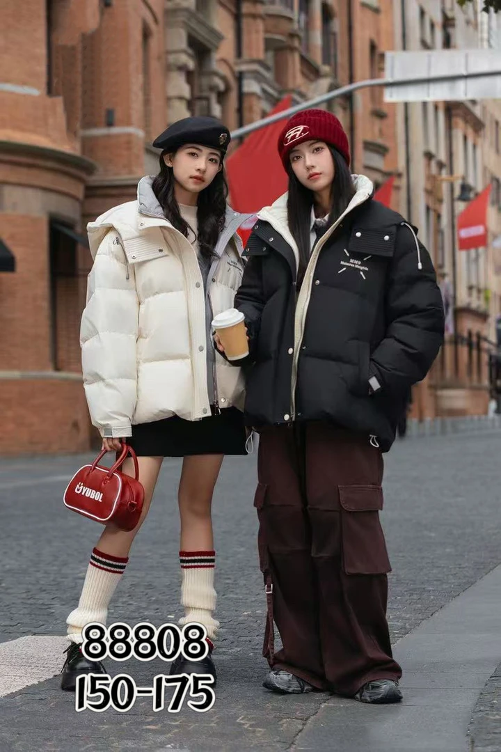 爱 2024 【X】12月19日 男童女童时尚黑色保暖棉衣8088-