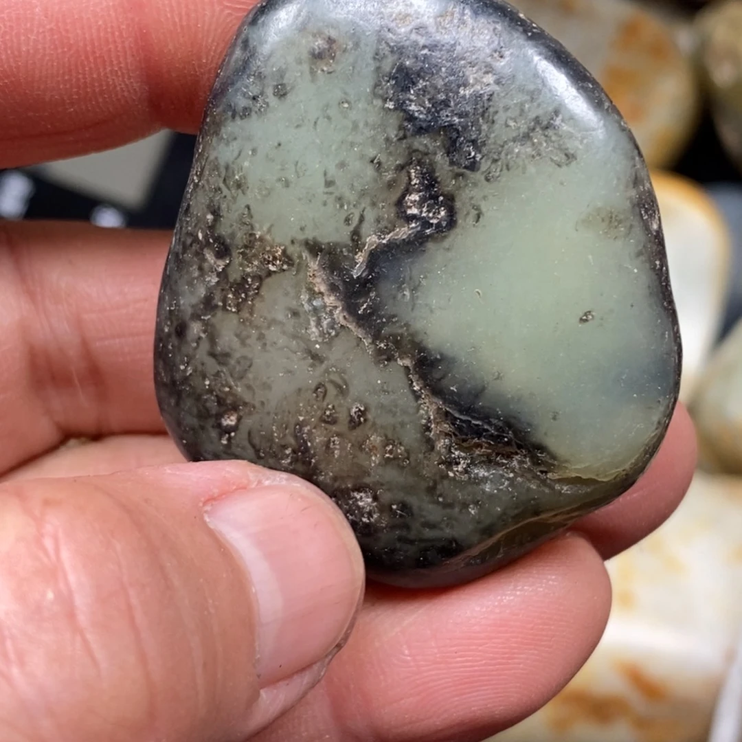 和田玉挂件银S925镀金镶嵌