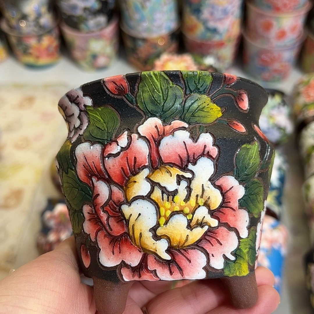 景德镇陶瓷花盆景德镇陶瓷花盆