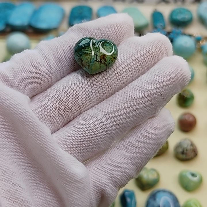 绿松石未镶嵌唐三彩