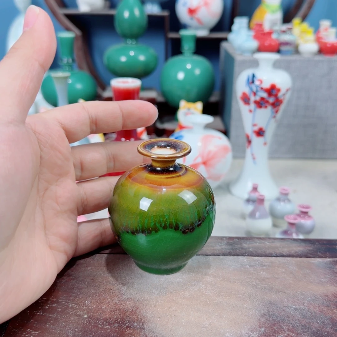 陶瓷手工小花器摆件