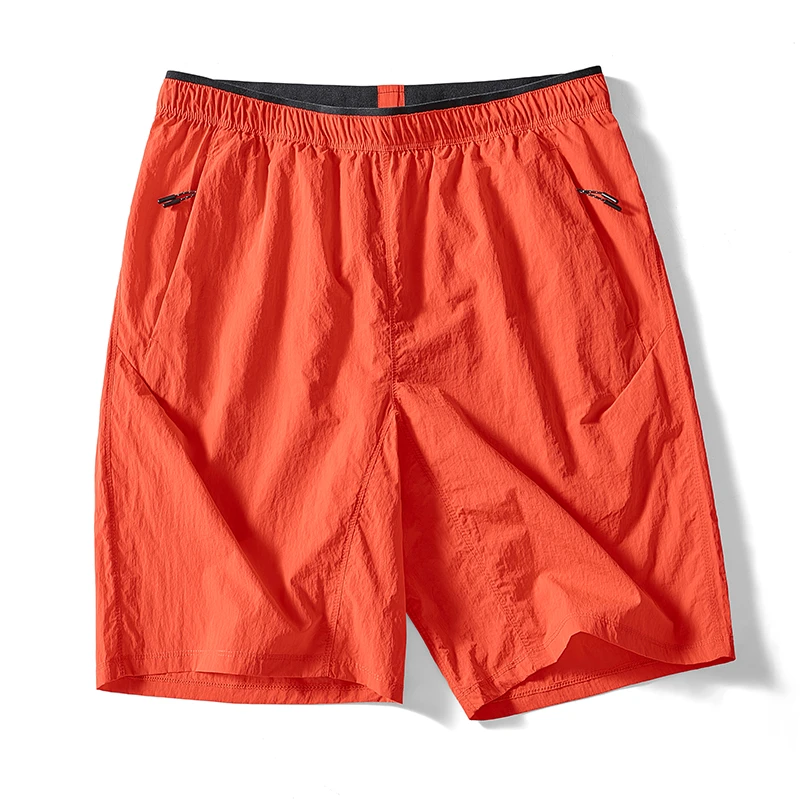 男女薄款短裤冰丝五分裤夏季情侣户外运动短裤休闲时尚百搭  6698